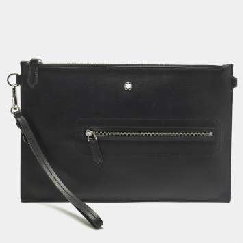 مملوكة مسبقًا Montblanc Meisterstuck Black Soft Leather Pouch