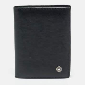 مملوكة مسبقًا Montblanc 4810 Westside Black Leather Business Card Holder