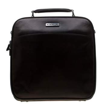 مملوكة مسبقًا Montblanc Brown Leather Messenger Bag