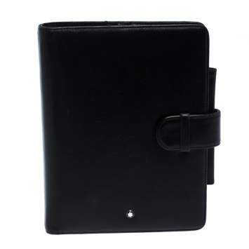 Pre Owned Montblanc Black Leather Meisterstuck Agenda Organizer