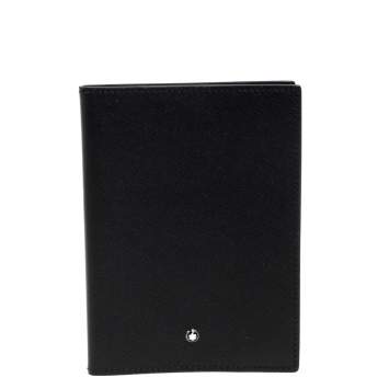 Pre Owned Montblanc Black Leather Meisterstuck Passport Holder