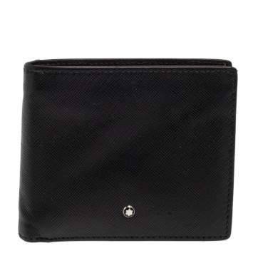 Pre Owned Montblanc Black Sartorial Leather Bifold Wallet