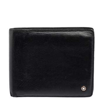 مملوكة مسبقًا Montblanc Black Leather Meisterstuck Bifold Wallet