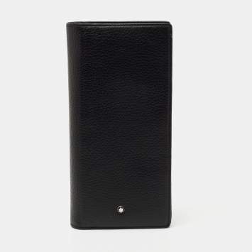Pre Owned Montblanc Black Leather Meisterstck 14CC Long Bifold Wallet