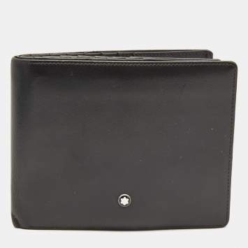 Pre Owned Montblanc Black Leather Meisterstuck 24 CC Bifold Wallet