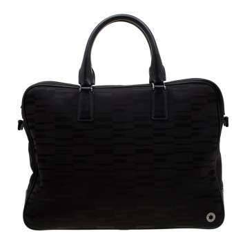 Pre Owned Montblanc Black Nylon Meisterstuck Briefcase