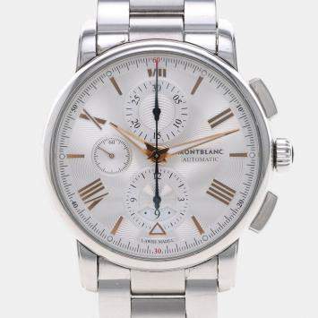 Pre Owned Montblanc 4810 114856 Automatic Silver Stainless Steel Men's Wristwatch 43 mm