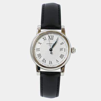 Pre Owned Montblanc Star 107114 Automatic Silver Stainless Steel Men's Wristwatch 39 mm