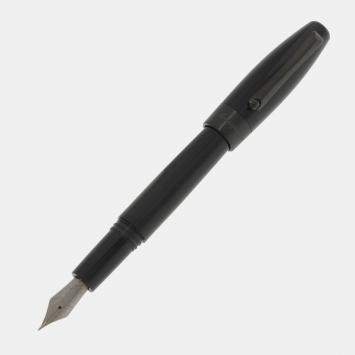 Pre Owned Montegrappa Fortuna Black with Black Trim Fountain Pen (F)