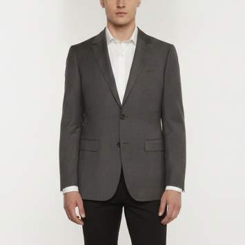 Pre Owned Moschino Grey Wool Single Breasted Blazer XL