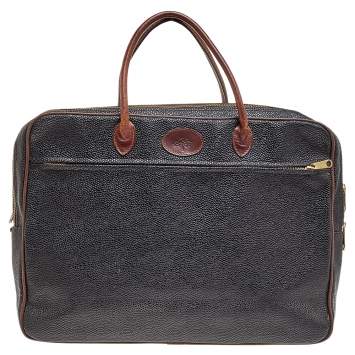 Pre Owned Mulberry Black Leather Laptop Bag