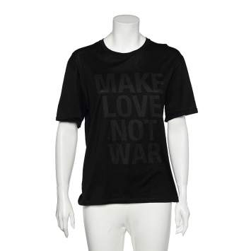 Pre Owned Neil Barrett Black Printed Cotton T-Shirt M