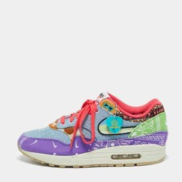 Pre Owned Nike Multicolor Canvas Air Max 1 SP Concepts Far Out Sneakers Size 44.5