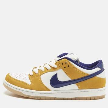مملوكة مسبقًا Nike SB Dunk Laser Orange Size 43 Multicolor Leather and Suede Low Top Sneakers