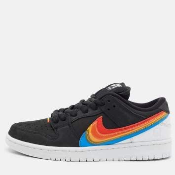مملوكة مسبقًا Nike SB Dunk Polaroid Size 40 Multicolor Nubuck and Leather Low Top Sneakers