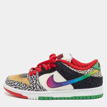 مملوكة مسبقًا Nike SB Dunk What The Paul Size 39 Multicolor Canvas and Nubuck Leather Low Top Sneakers