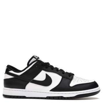 Pre Owned Nike Dunk Low White/Black Sneakers US 5Y EU 37.5