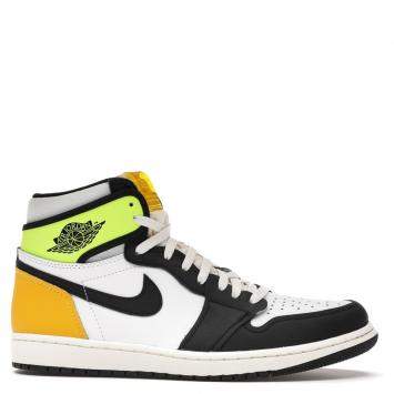 Pre Owned Nike Jordan 1 Volt Gold Sneakers US 10 EU 44