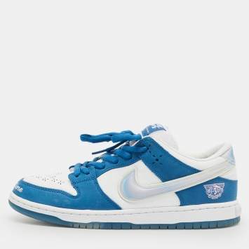 Pre Owned Nike Multicolor Nubuck and Leather SB Dunk Low Born x Raised One Block At A Time Sneakers Size 44.5