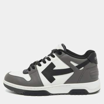 Pre Owned Off-White Tri-Color Leather Out Of Office Sneakers Size 44