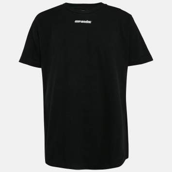 Pre Owned Off-White Black Arrow Print Cotton Jersey T-Shirt XL