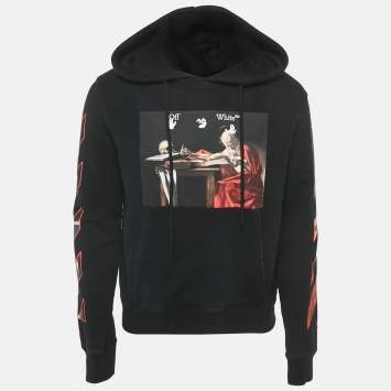 off white Hardcore Caravaggio フーディー　パーカー Off-White Indigo Hardcore Caravaggio Oversized Hoodie Off-White