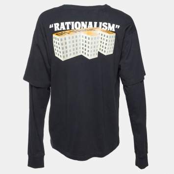 Off-White Black Impressionism Print Jersey T-Shirt L Off-White | TLC