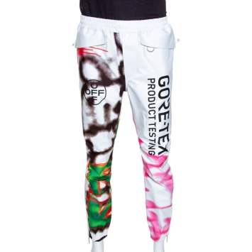 Pre Owned Off White White Gore-Tex Spray Paint Logo Detail Track Pants M