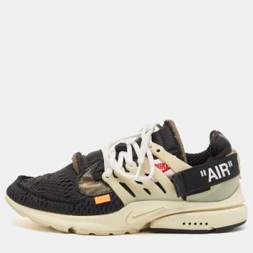 Pre Owned Off-White x Nike Black Fabric Air Presto Sneakers Size 40