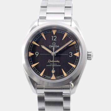 Pre Owned Omega Black Stainless Steel Seamaster 220.10.40.20.01.001 Automatic Men's Wristwatch 40 mm