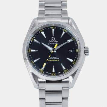 Pre Owned Omega Black Stainless Steel Seamaster Aqua Terra 231.10.42.21.01.002 Automatic Men's Wristwatch 41.5 mm