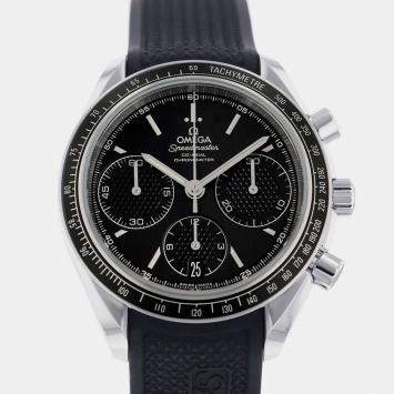 Pre Owned Omega Black Stainless Steel Speedmaster 326.32.40.50.01.001 Automatic Men's Wristwatch 40 mm