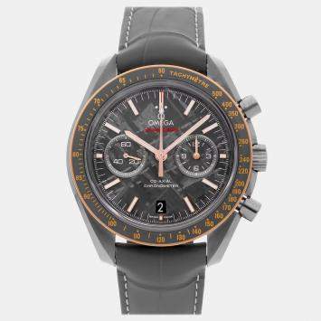 Pre Owned Omega Speedmaster Meteorite "Dark Side of the Moon" Chronograph 311.63.44.51.99.002 Automatic Ceramic Meteorite Dial Men's Wristwatch 44.25mm