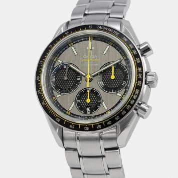 Omega Grey Stainless Steel Speedmaster Racing 326.30.40.50.06.001 Automatic Men's Wristwatch 40 mm