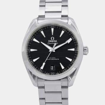 Omega Black Stainless Steel Seamaster Aqua Terra 220.10.41.21.01.001 Automatic Men's Wristwatch 41mm