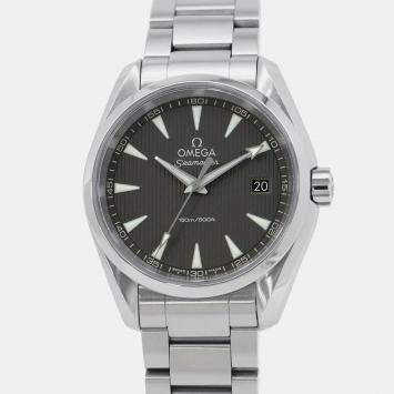 Omega Black Stainless Steel Seamaster Aqua Terra 231.10.39.60.06.001 Automatic Men's Wristwatch 38.5mm