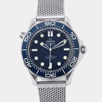 Omega Blue Stainless Steel Seamaster 300M 210.30.42.20.03.002 Automatic Men's Wristwatch 42mm