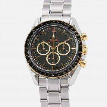 Pre Owned Omega Speedmaster 522.20.42.30.01.001 Manual Winding Black Stainless Steel Men's Wristwatch 42 mm
