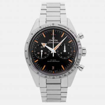 Pre Owned Omega Speedmaster 332.10.41.51.01.001 Manual Winding Black Stainless Steel Men’s Wristwatch 40 mm