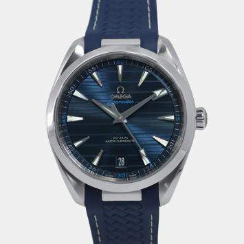Pre Owned Omega Seamaster Aqua Terra 220.12.41.21.03.001 Automatic Blue Stainless Steel Men's Wristwatch 41 mm