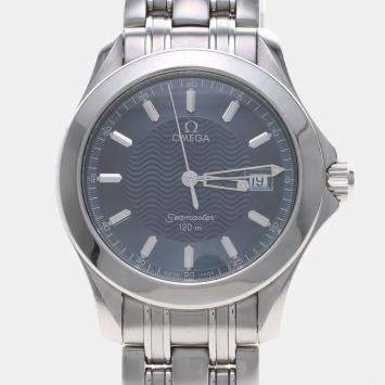 Pre Owned Omega Seamaster Quartz Stainless Steel Men's Wristwatch 36 mm