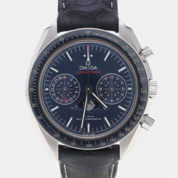 Pre Owned Omega Speedmaster Moonphase 304.33.44 Automatic Stainless Steel Men's Wristwatch 44 mm