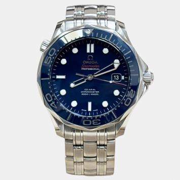 Pre Owned Omega Seamaster Diver 212.30.41.20.03.001 Automatic Blue Stainless Steel Men's Wristwatch 41 mm