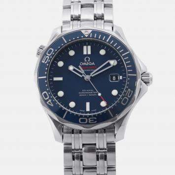 Pre Owned Omega Seamaster 212.30.41.20.03.001 Automatic Blue Stainless Steel Men's Wristwatch 41 mm