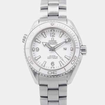 Pre Owned Omega Seamaster Planet Ocean 232.30.38.20.04.001 Automatic White Stainless Steel Men’s Wristwatch 37.5 mm