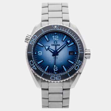 Pre Owned ساعة يد رجالية أوميغا سيماستر كوكب المحيط 600M 215.30.40.20.03.002 زرقاء أوتوماتيكية ستانلس ستيل قطرها 39 مم مستعملة