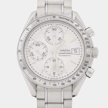 مملوكة مسبقًا Omega Speedmaster 3513.30 Automatic Chronograph Silver Dial Stainless Steel Men's Wristwatch 39mm