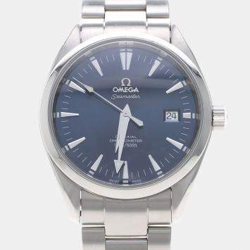 Pre Owned Omega Seamaster Aqua Terra Automatic Stainless Steel Men's Wristwatch 39 mm