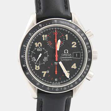 Pre Owned Omega Speedmaster 3513.53.00 Black Stainless Steel Automatic Men Wristwatch 39 mm