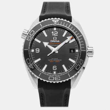 Pre Owned ساعة يد رجالية أوميغا سي ماستر بلانيت أوشن 600م 215.33.44.21.01.001 أوتوماتيكية ستانلس ستيل سوداء 43مم مستعملة